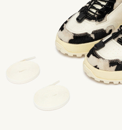 WILDPACE LOW SNEAKERS IN MARSHMALLOW AND COW CORDURA AND LEATHER