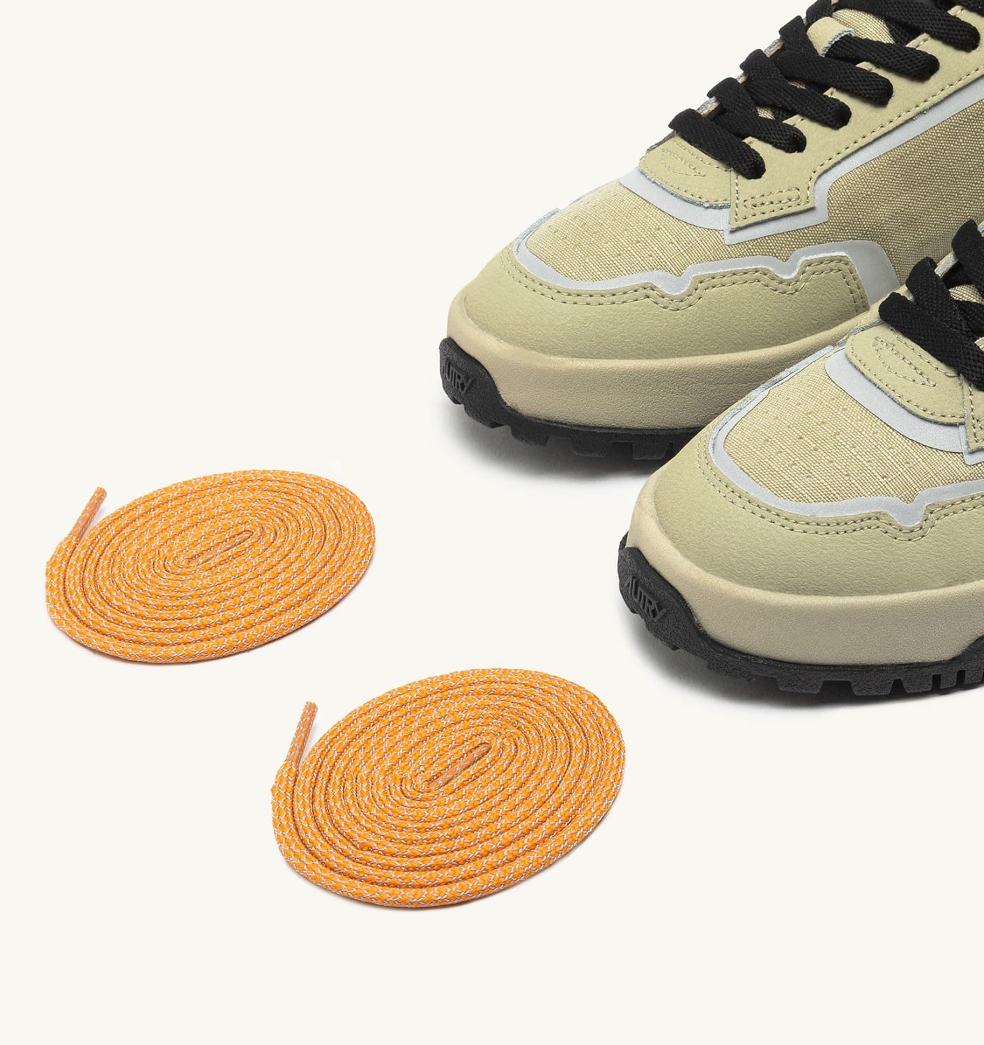 WILDPACE LOW SNEAKERS IN RIPSTOP NYLON AND LEATHER COLOR TIDAL FOAM AND REFLEX