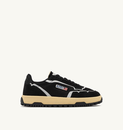 WILDPACE LOW SNEAKERS IN BLACK DRAGON MESH AND SUEDE