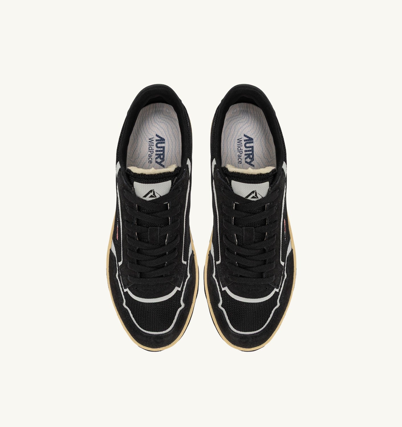 WILDPACE LOW SNEAKERS IN BLACK DRAGON MESH AND SUEDE