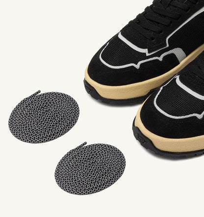 WILDPACE LOW SNEAKERS IN BLACK DRAGON MESH AND SUEDE